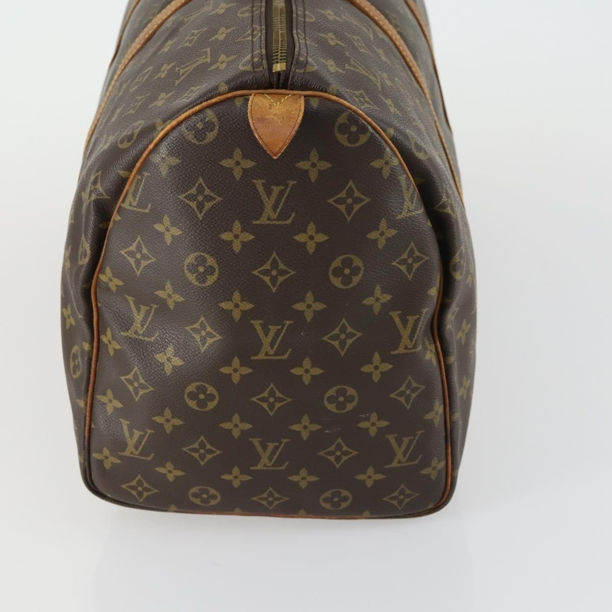 Louis Vuitton Keepall Bag Monogram Canvas Brown Canvas Travel Bag Bag (Pre-Owned)
