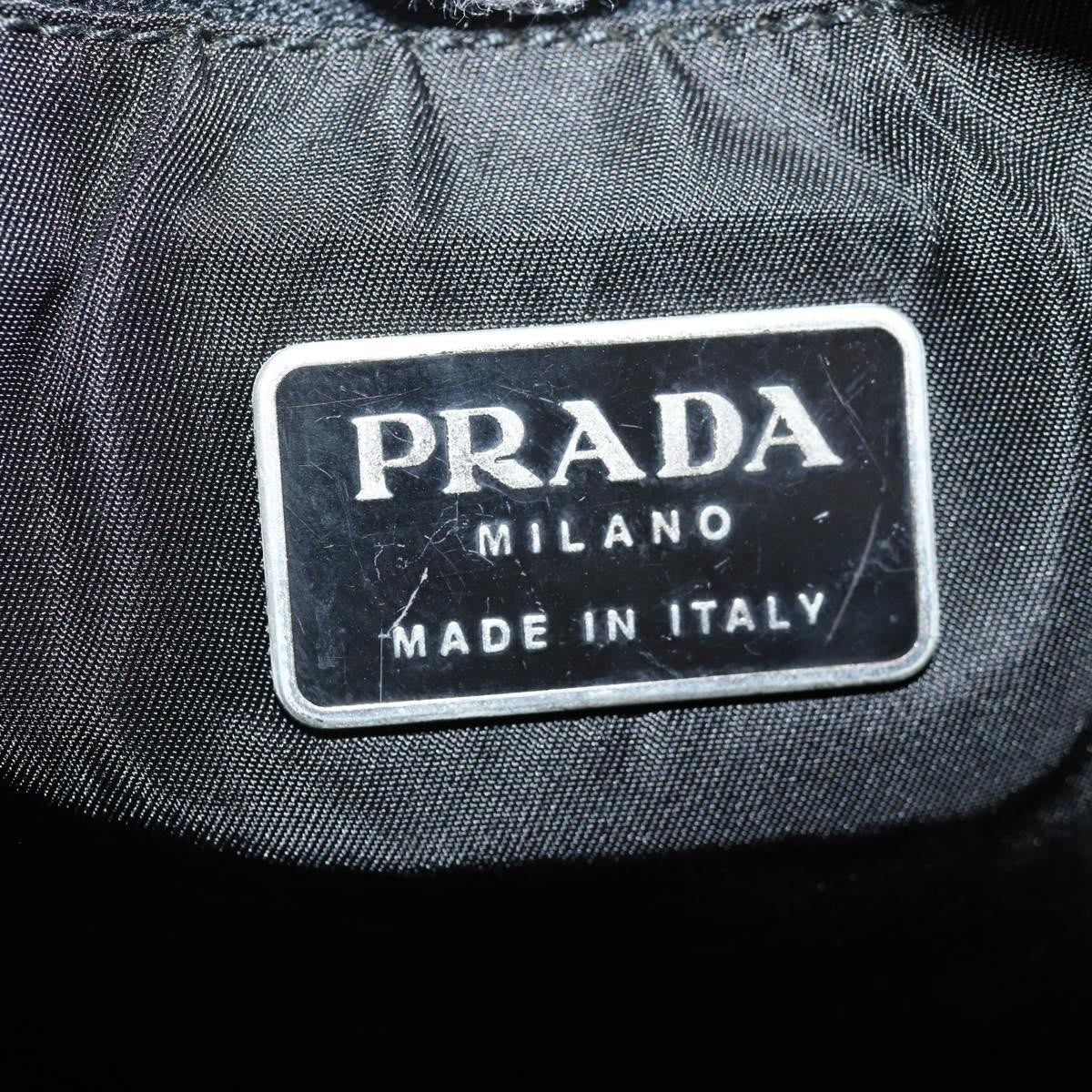 Prada Vintage Shoulder Bag Tessuto Black Nylon Shoulder Bag Bag (Pre-Owned)