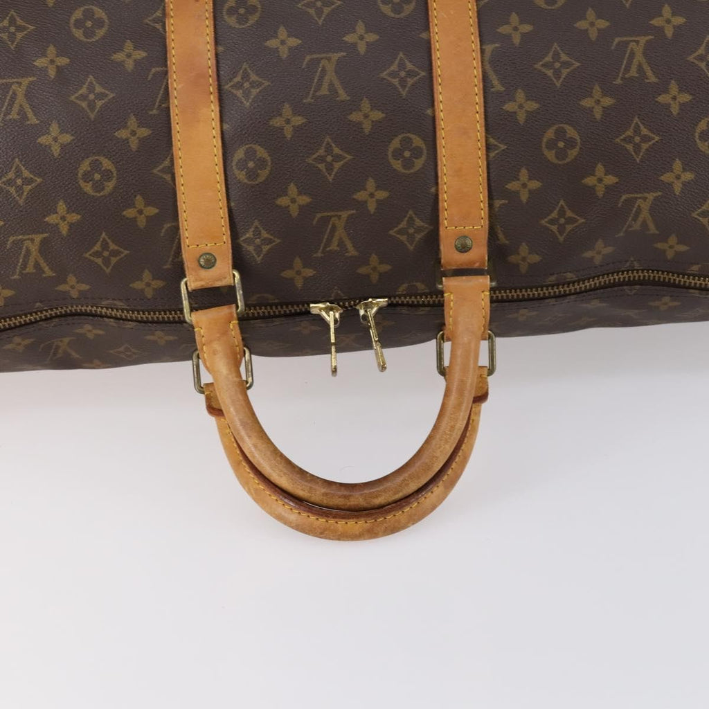 Louis Vuitton Keepall Bag Monogram Canvas Brown Canvas Travel Bag Bag (Pre-Owned)