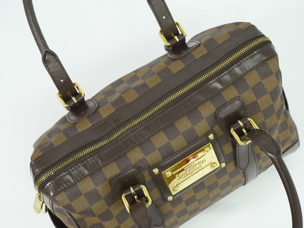 Louis Vuitton Berkeley Handbag Damier Brown Canvas Handbag (Pre-Owned)