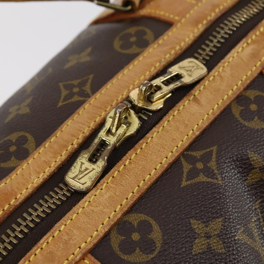 Louis Vuitton Sac Souple Handbag Monogram Canvas Brown Canvas Travel Bag Bag (Pre-Owned)