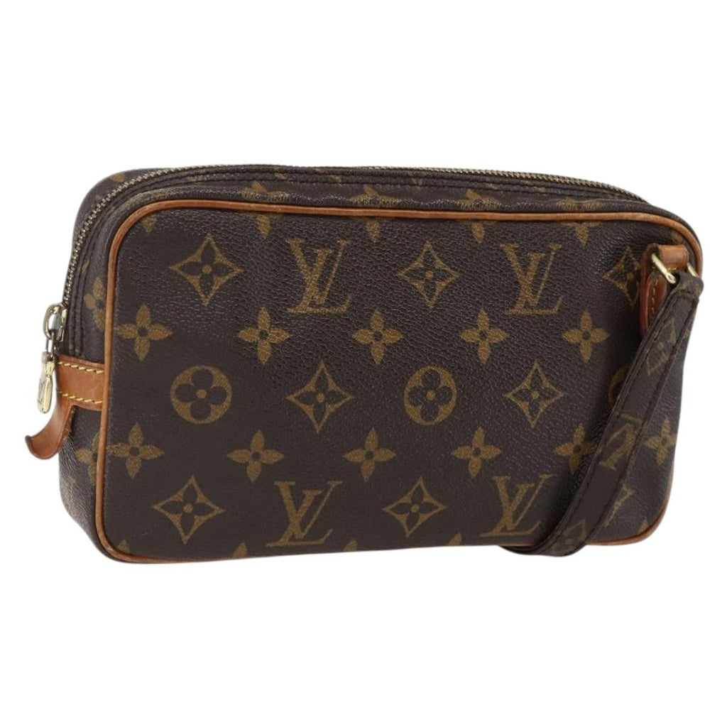 Louis Vuitton Pochette Marly Bandouliere Bag Monogram Canvas Brown Canvas Shoulder Bag Bag (Pre-Owned)