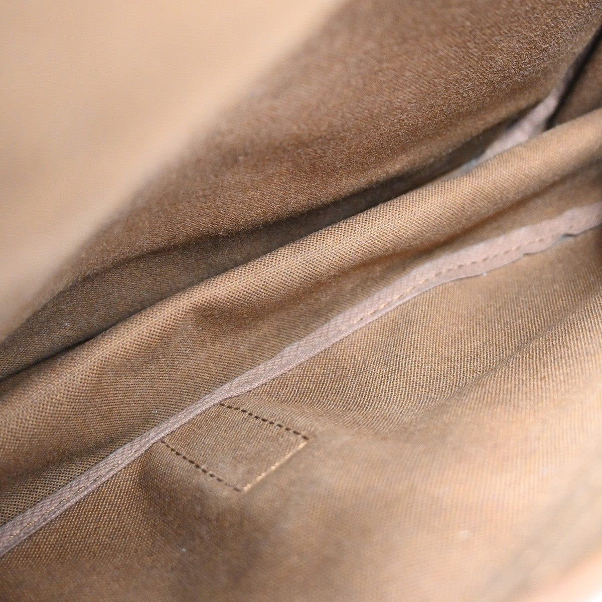 Louis Vuitton Saumur Handbag Monogram Canvas Brown Canvas Shoulder Bag Bag (Pre-Owned)
