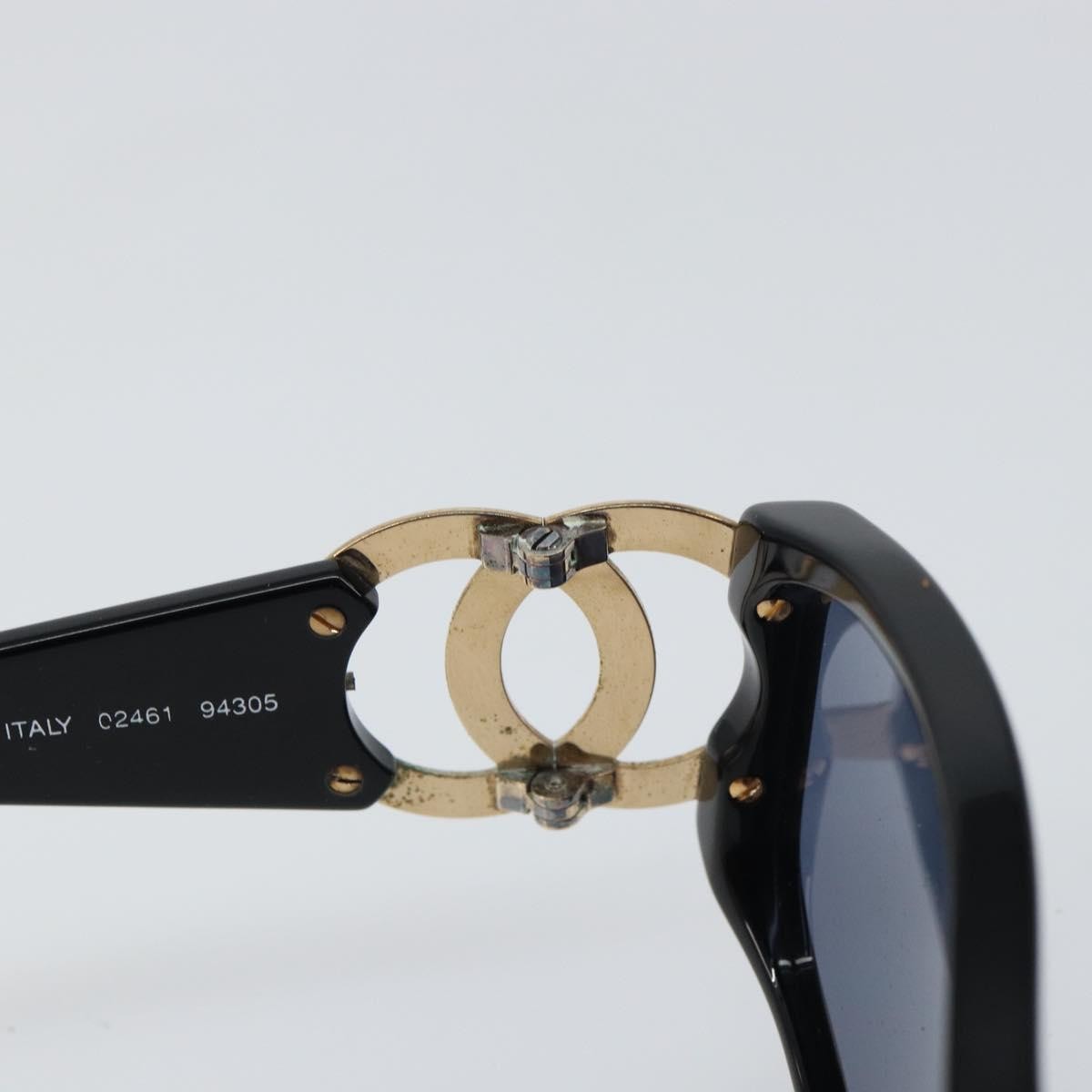 Chanel Logo Cc Sunglasses Plastic Black Plastic Sunglasse Accessory (Pre-Owned)