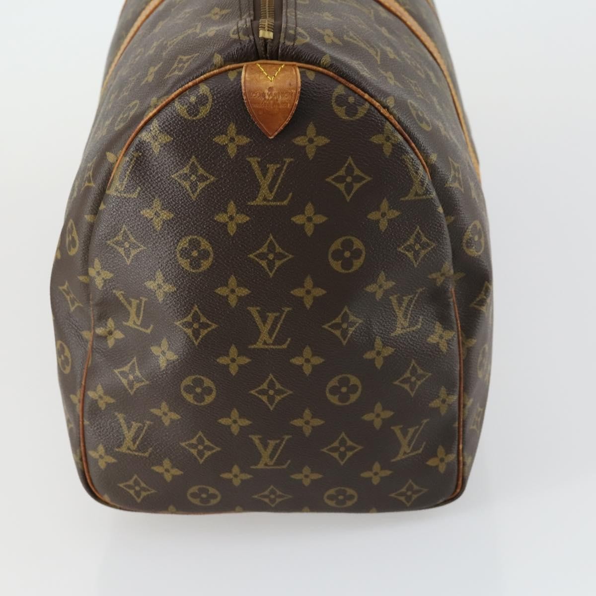 Louis Vuitton Keepall Bag Monogram Canvas Brown Canvas Travel Bag Bag (Pre-Owned)