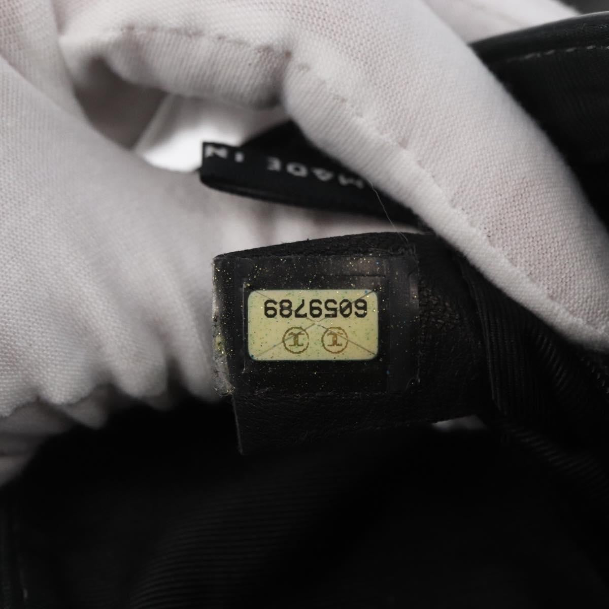 Chanel Keyboard Flap Bag Quilted Patent Black Patent_Leather Shoulder Bag Bag (Pre-Owned)