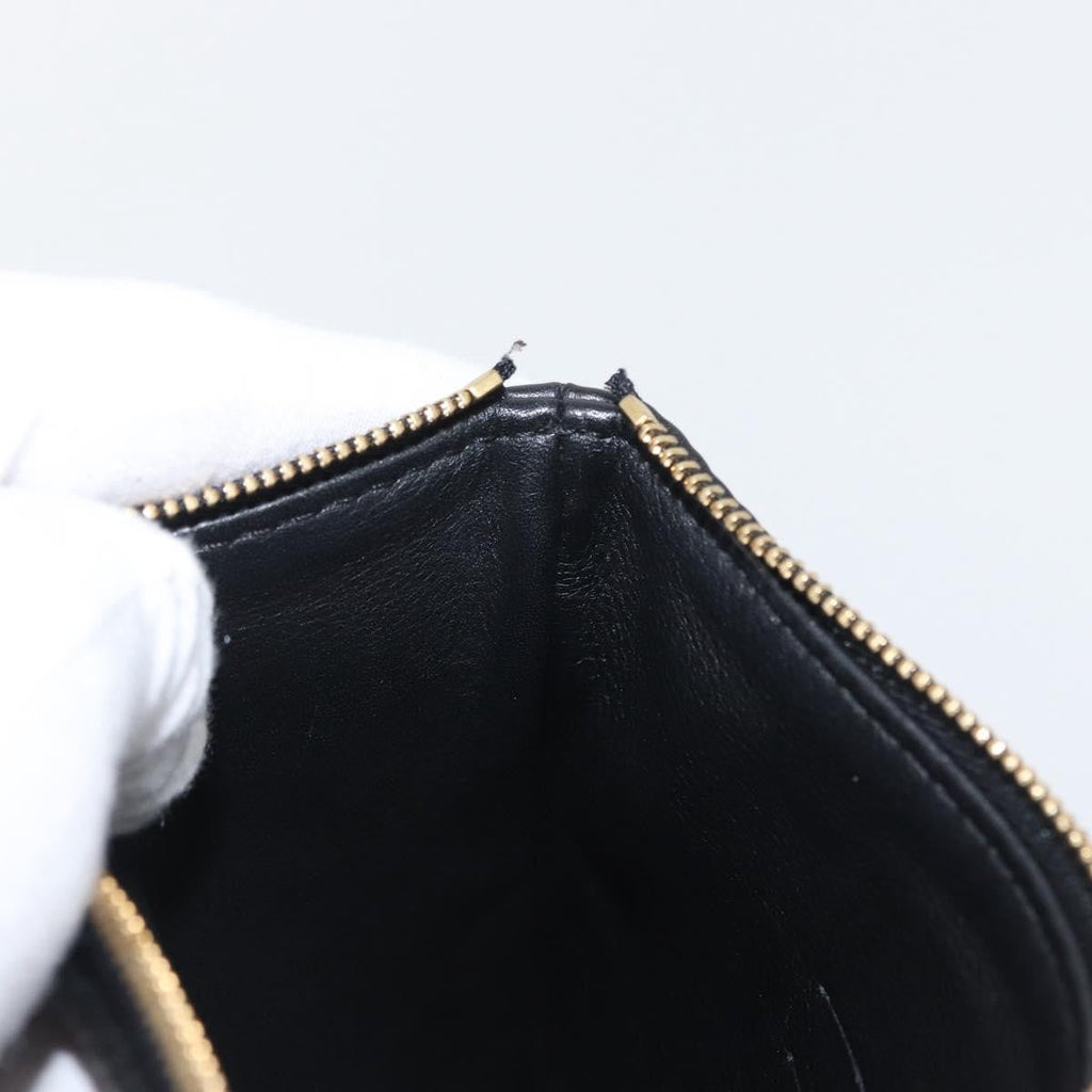 Louis Vuitton Selene Pochette Mahina Leather Black Leather Clutche & Pouche Bag (Pre-Owned)