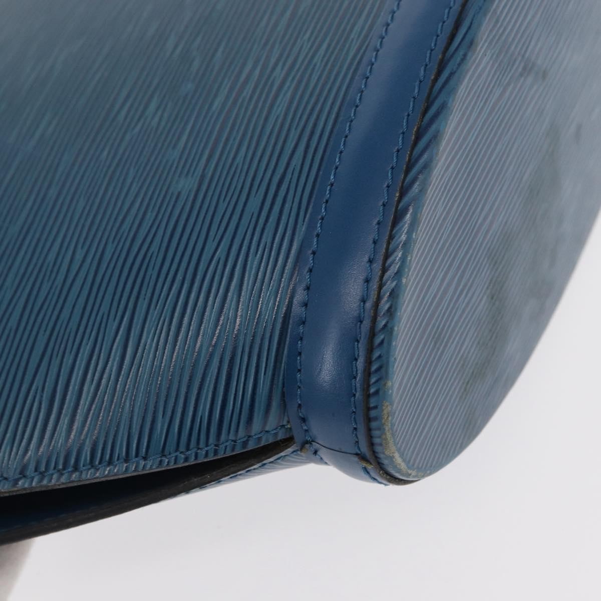 Louis Vuitton Saint Jacques Handbag Epi Leather Blue Leather Shoulder Bag Bag (Pre-Owned)