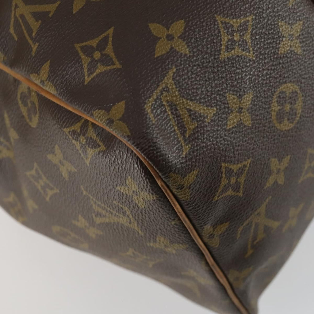 Louis Vuitton Sac Souple Handbag Monogram Canvas Brown Canvas Travel Bag Bag (Pre-Owned)