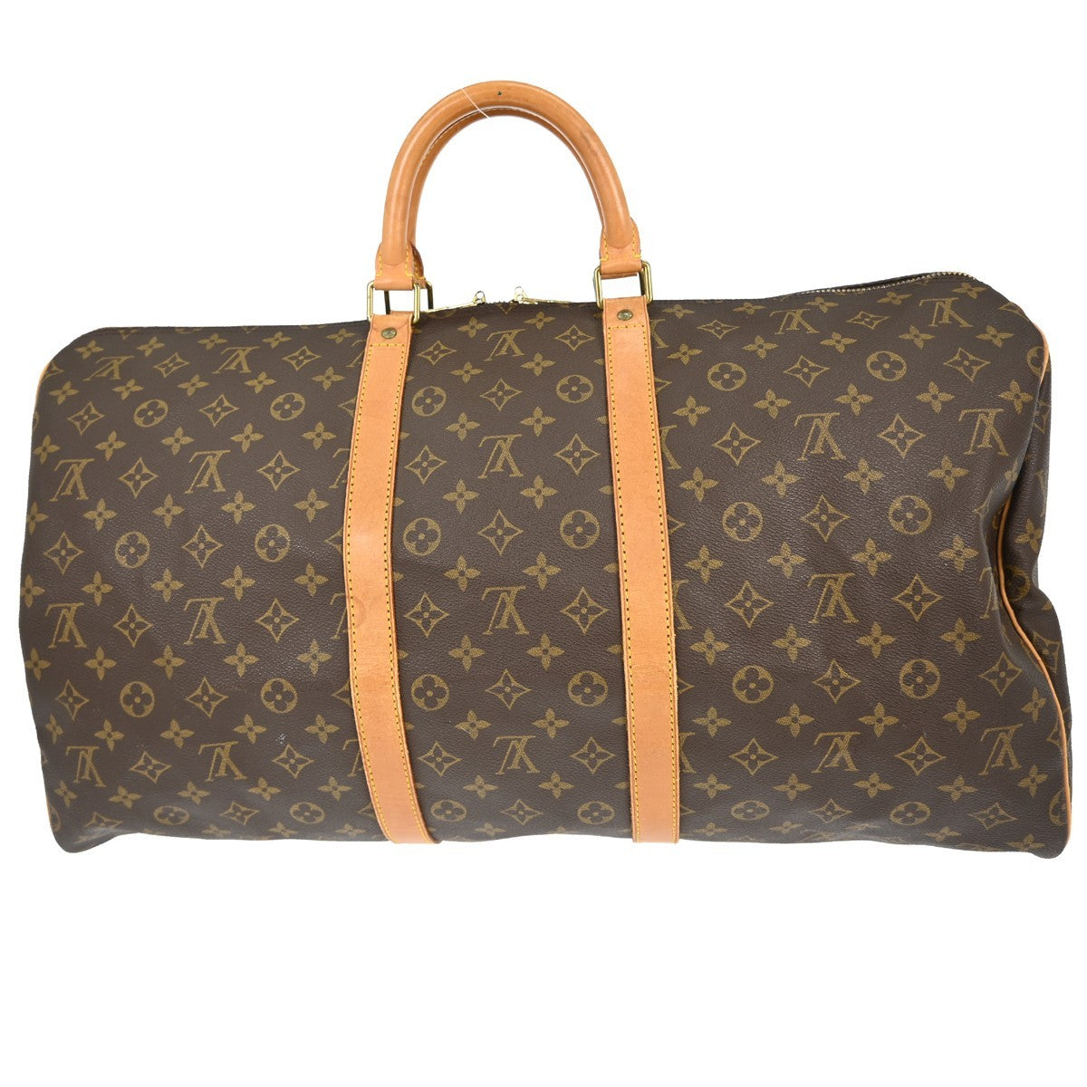 Louis Vuitton Keepall Bag Monogram Canvas Brown Canvas Travel Bag Bag (Pre-Owned)