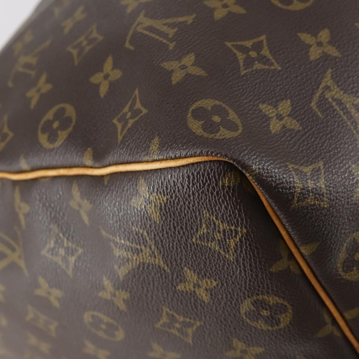Louis Vuitton Keepall Bag Monogram Canvas Brown Canvas Travel Bag Bag (Pre-Owned)