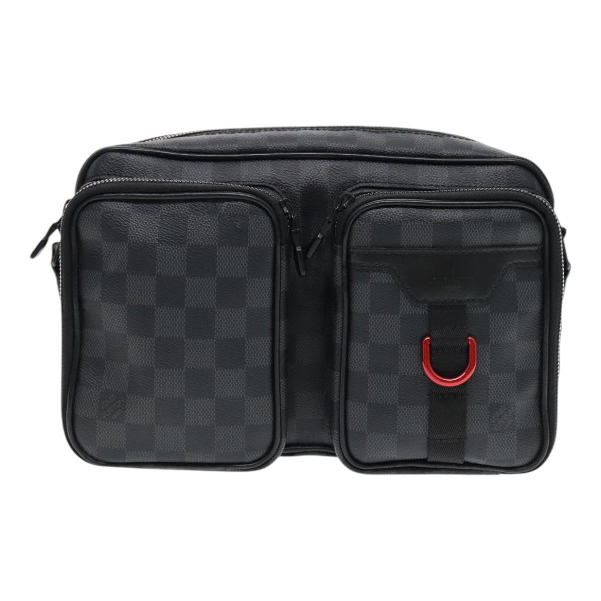 Louis Vuitton Utility Business Bag Damier Graphite Gray Canvas Shoulder Bag Bag (Pre-Owned)