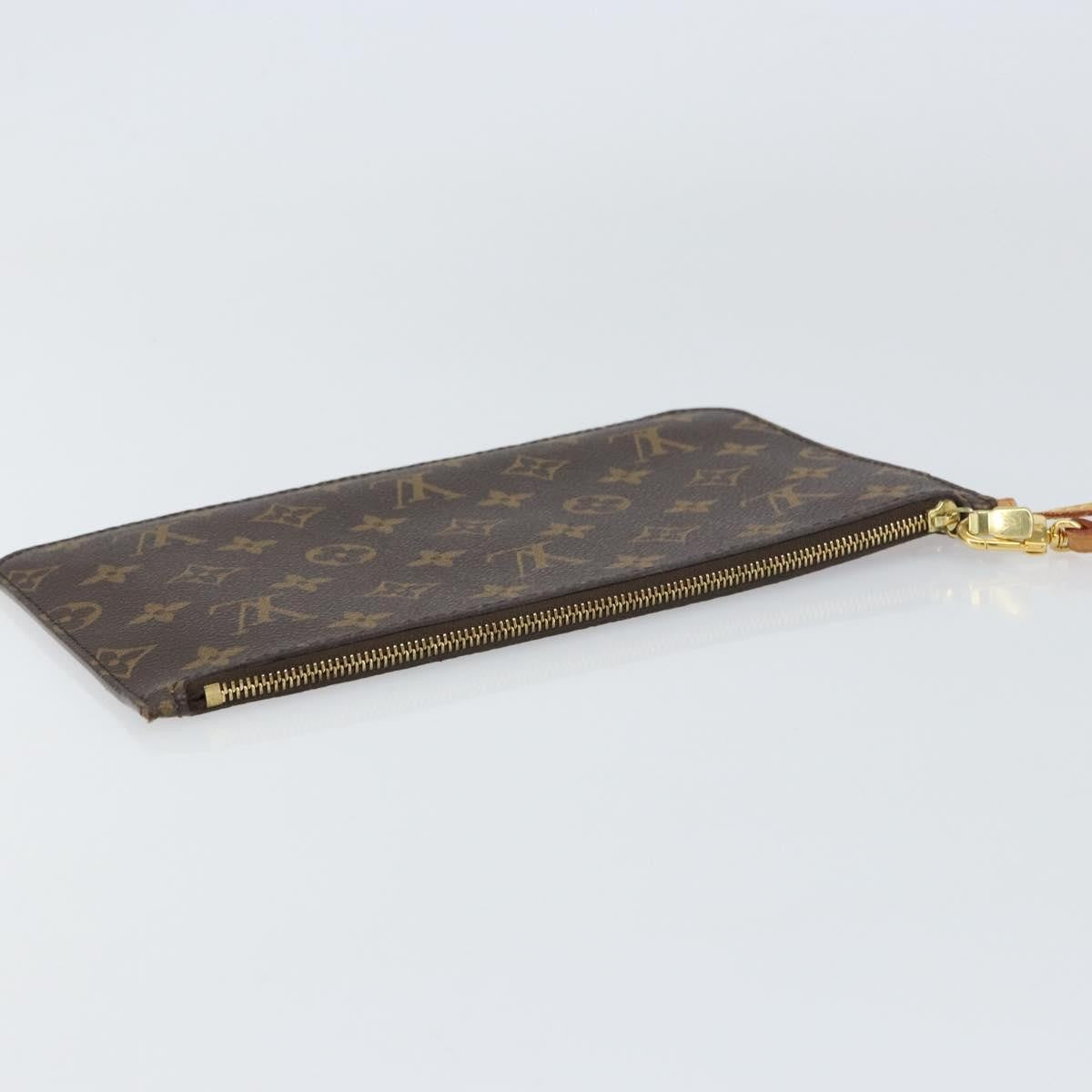 Louis Vuitton Neverfull Pochette Monogram Canvas Brown Canvas Clutche & Pouche Bag (Pre-Owned)