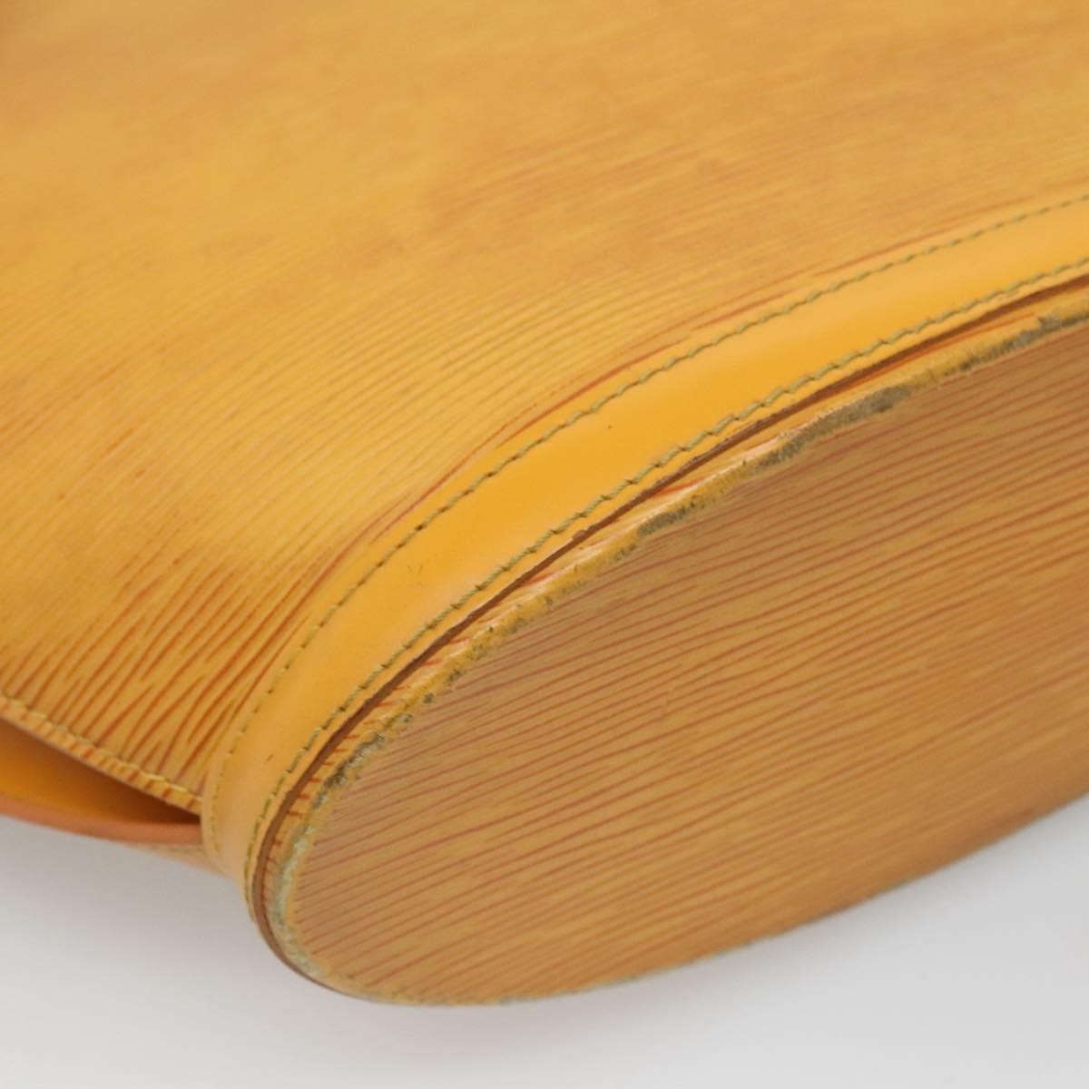 Louis Vuitton Saint Jacques Handbag Epi Leather Yellow Leather Shoulder Bag Bag (Pre-Owned)
