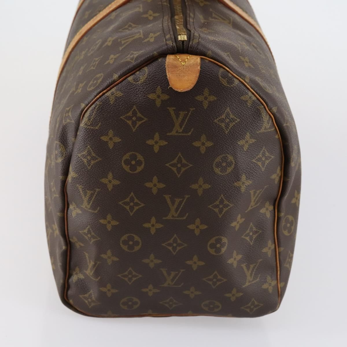Louis Vuitton Keepall Bag Monogram Canvas Brown Canvas Travel Bag Bag (Pre-Owned)