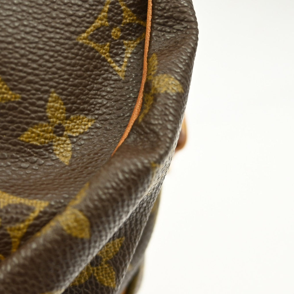 Louis Vuitton Saumur Handbag Monogram Canvas Brown Canvas Shoulder Bag Bag (Pre-Owned)