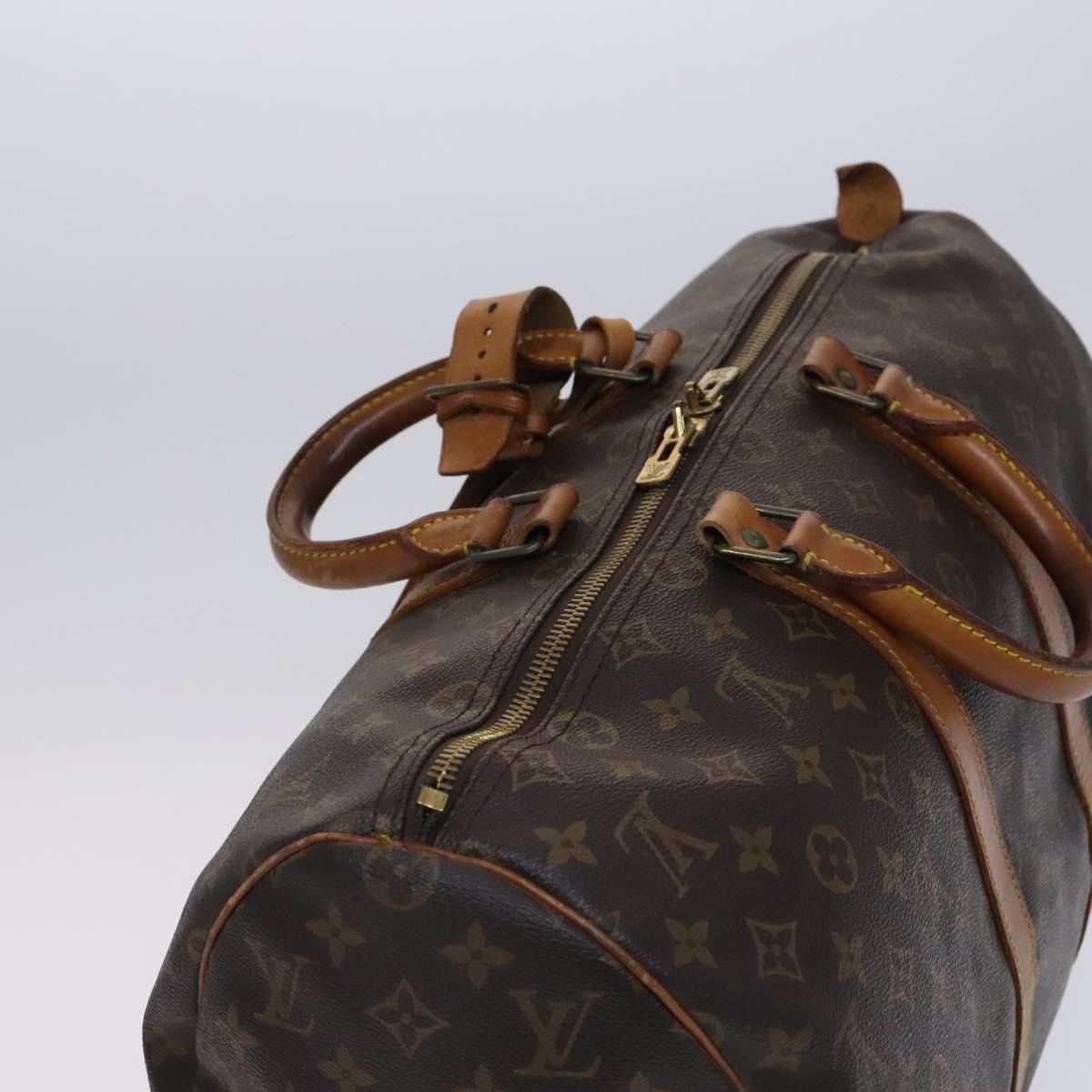 Louis Vuitton Keepall Bag Monogram Canvas Brown Canvas Travel Bag Bag (Pre-Owned)