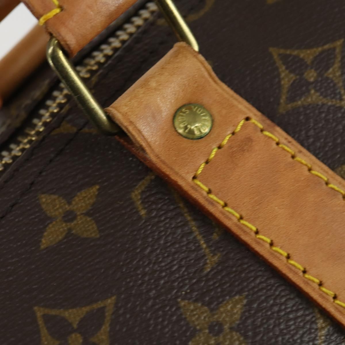 Louis Vuitton Keepall Bag Monogram Canvas Brown Canvas Travel Bag Bag (Pre-Owned)