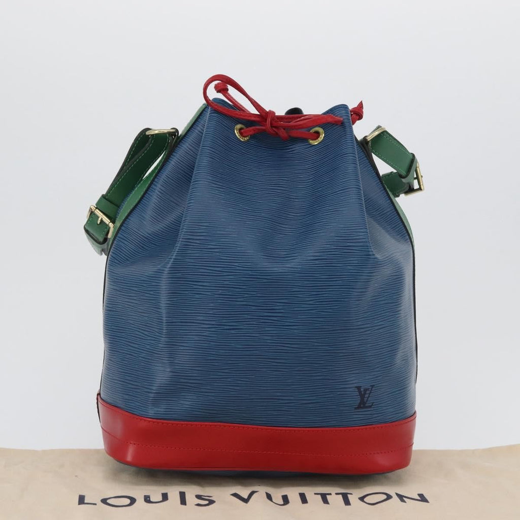 Louis Vuitton Tricolor Noe Handbag Epi Leather Blue Leather Shoulder Bag Bag (Pre-Owned)