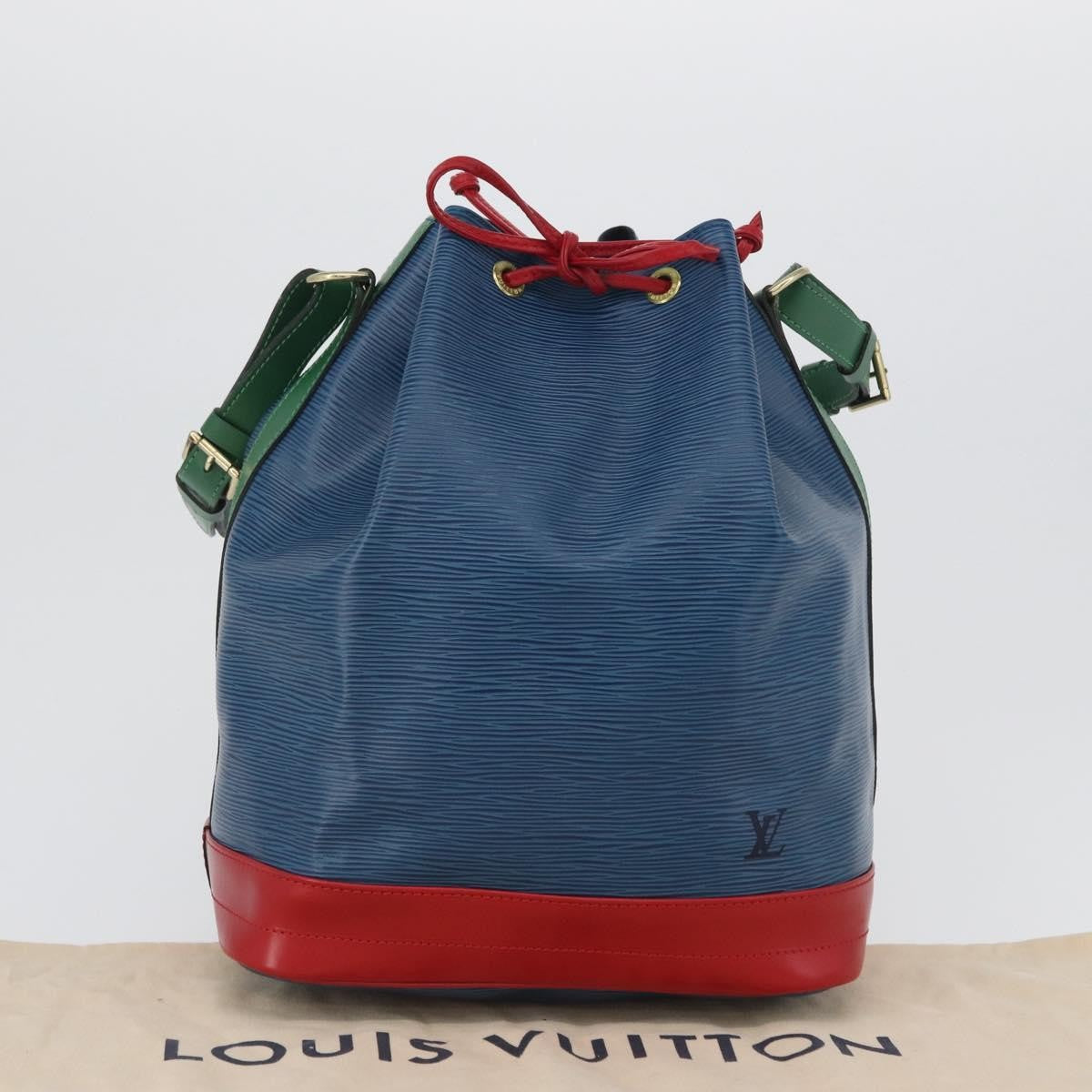 Louis Vuitton Tricolor Noe Handbag Epi Leather Blue Leather Shoulder Bag Bag (Pre-Owned)