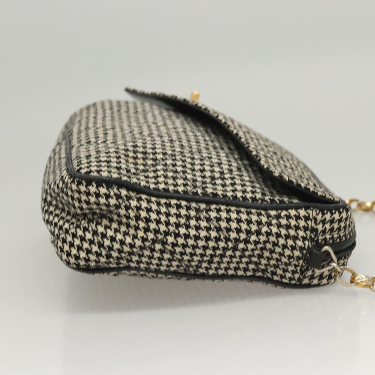 Chanel Vintage Front Pocket Camera Bag Canvas White Canvas Shoulder Bag Bag (Pre-Owned)