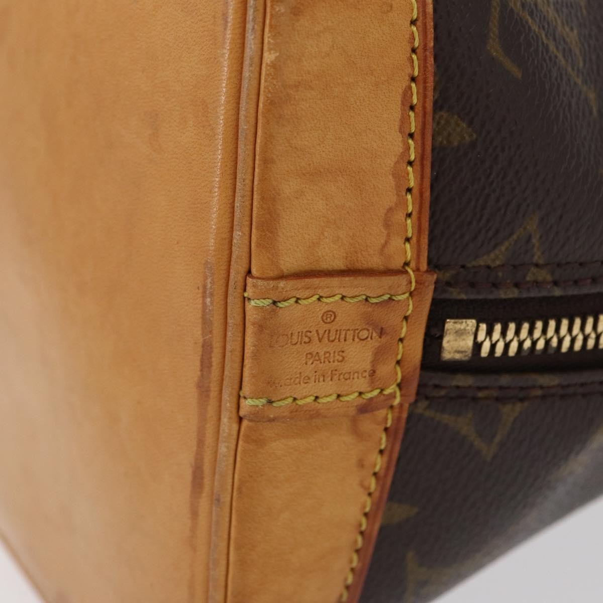 Louis Vuitton Alma Handbag Monogram Canvas Brown Canvas Handbag (Pre-Owned)