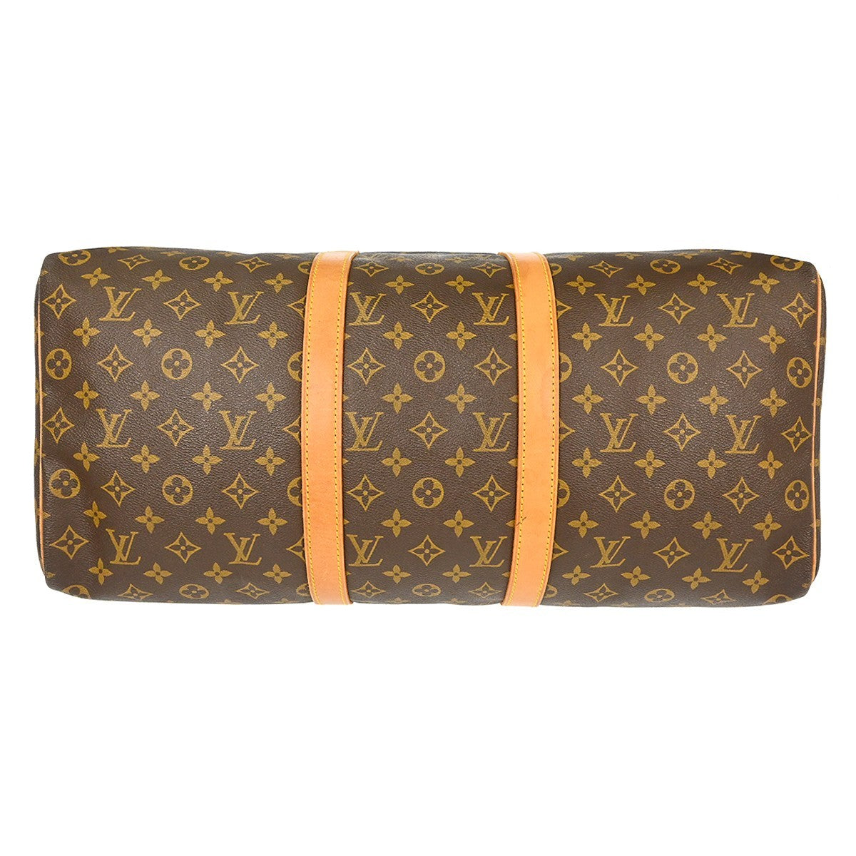 Louis Vuitton Keepall Bag Monogram Canvas Brown Canvas Travel Bag Bag (Pre-Owned)