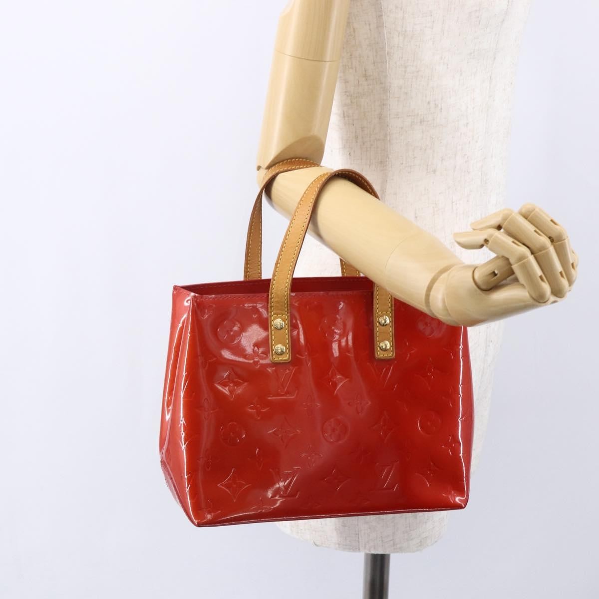 Louis Vuitton Reade Handbag Monogram Vernis Red Patent_Leather Handbag (Pre-Owned)