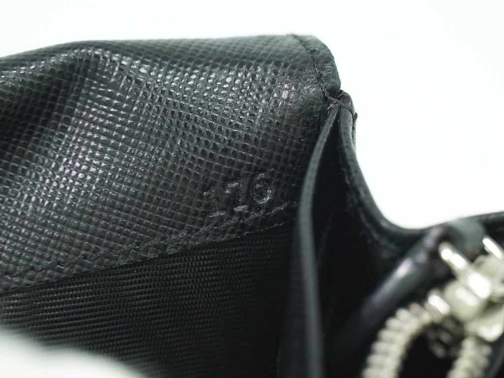 Prada Continental Wallet Tessuto Black Nylon Wallets Accessory (Pre-Owned)