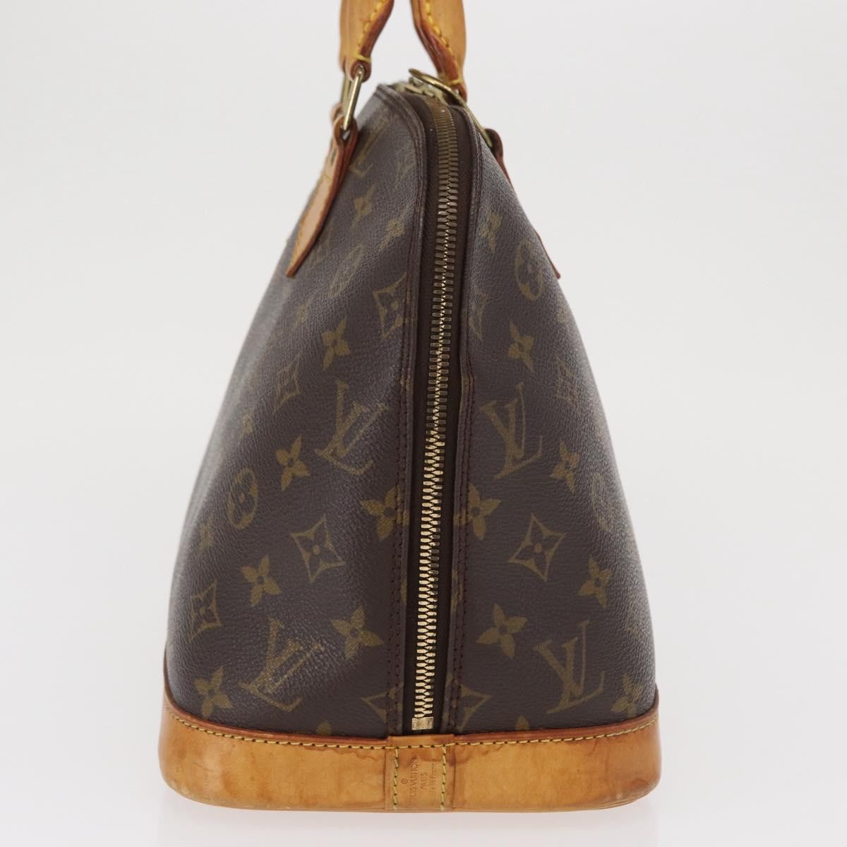 Louis Vuitton Alma Handbag Monogram Canvas Brown Canvas Handbag (Pre-Owned)