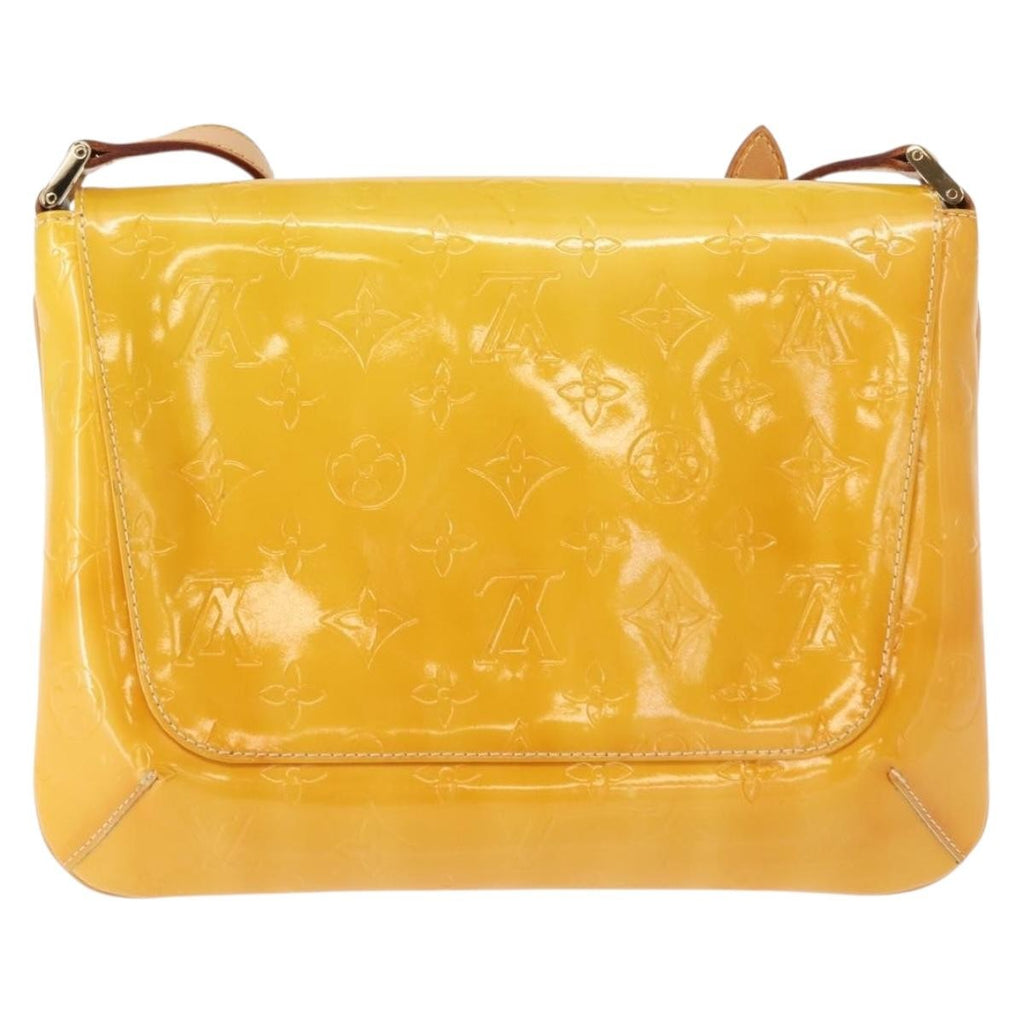 Louis Vuitton Thompson Street Handbag Monogram Vernis Yellow Patent_Leather Shoulder Bag Bag (Pre-Owned)