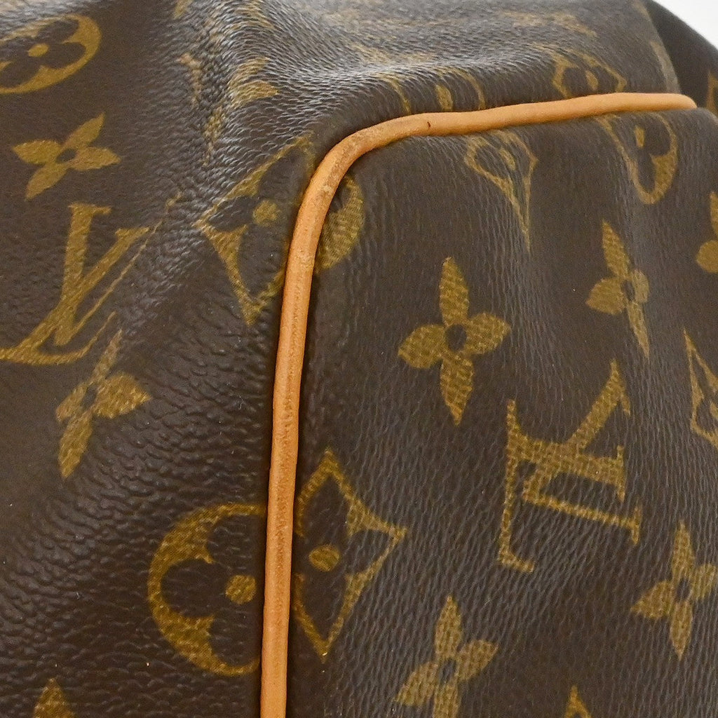 Louis Vuitton Keepall Bag Monogram Canvas Brown Canvas Travel Bag Bag (Pre-Owned)