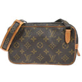 Louis Vuitton Pochette Marly Bandouliere Bag Monogram Canvas Brown Canvas Shoulder Bag Bag (Pre-Owned)
