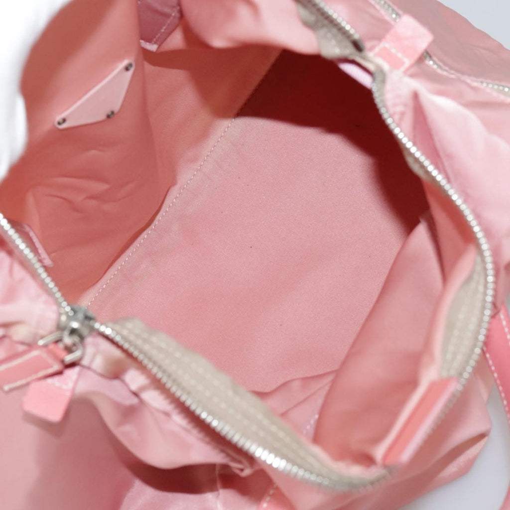 Prada Vintage Boston Bag Nylon Pink Nylon Travel Bag Bag (Pre-Owned)