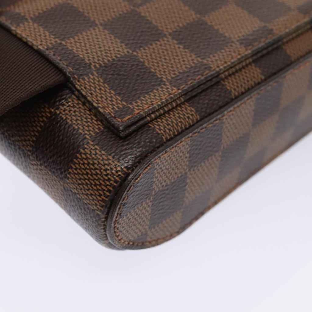 Louis Vuitton Geronimos Waist Bag Damier Brown Canvas Shoulder Bag Bag (Pre-Owned)