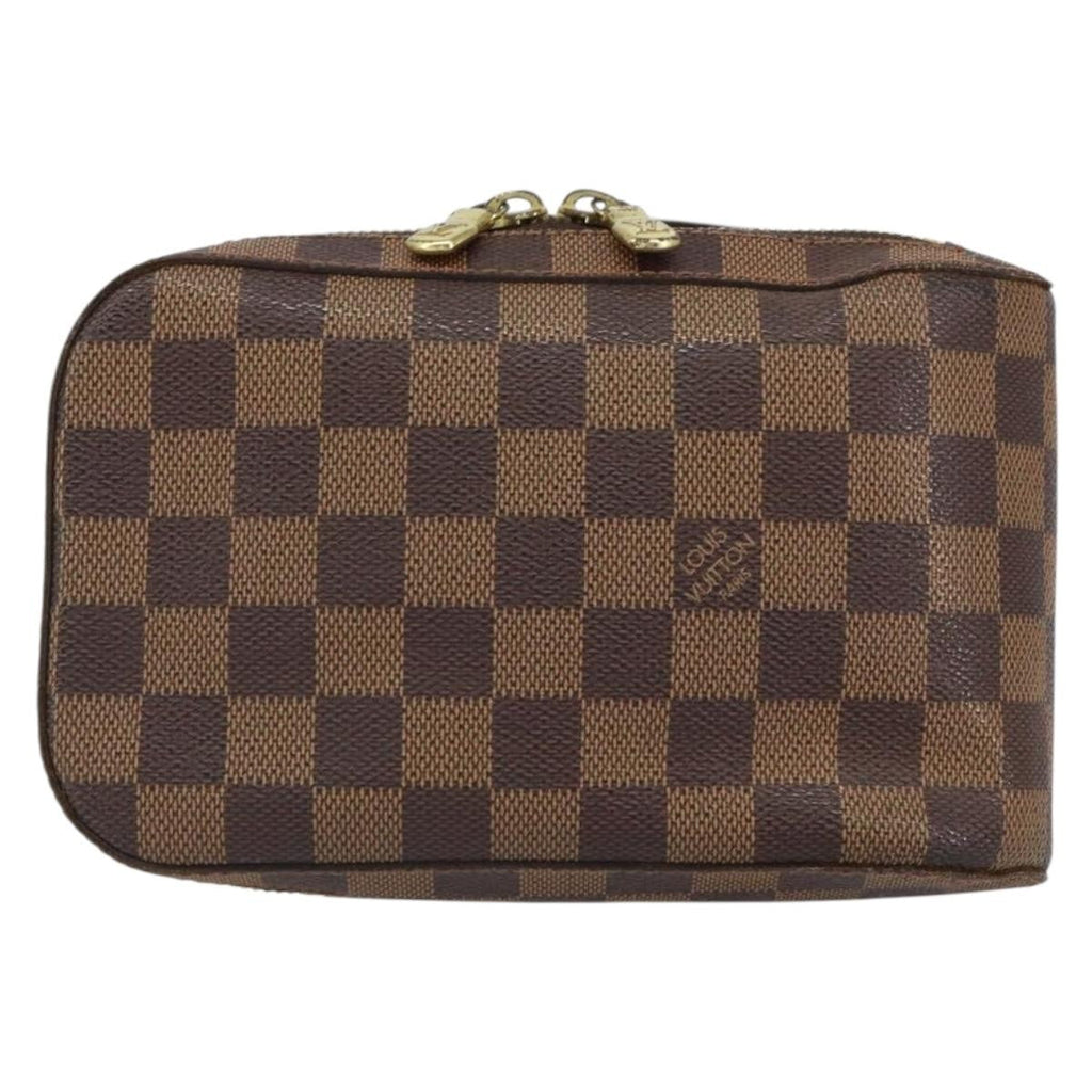 Louis Vuitton Geronimos Waist Bag Damier Brown Canvas Shoulder Bag Bag (Pre-Owned)