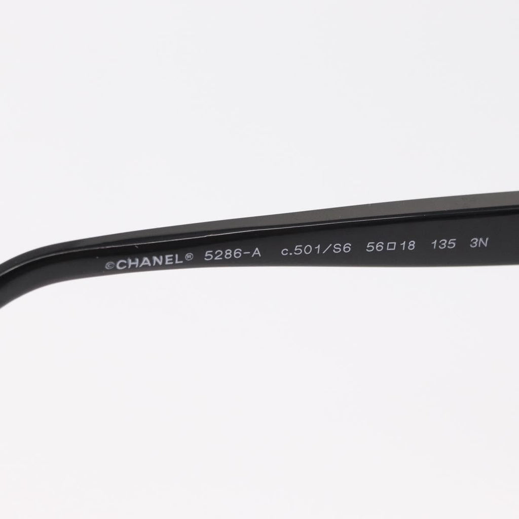 Chanel Logo Cc Sunglasses Plastic Black Plastic Sunglasse Accessory (Pre-Owned)