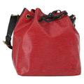 Louis Vuitton Bicolor Petit Noe Handbag Epi Leather Red Leather Shoulder Bag Bag (Pre-Owned)