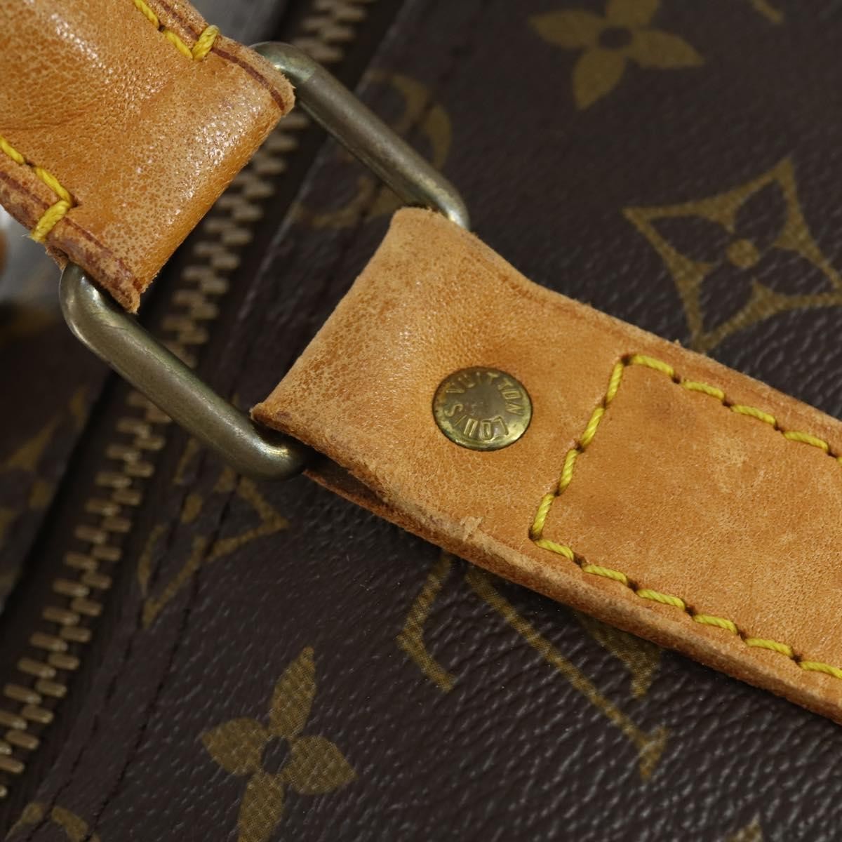 Louis Vuitton Keepall Bag Monogram Canvas Brown Canvas Travel Bag Bag (Pre-Owned)