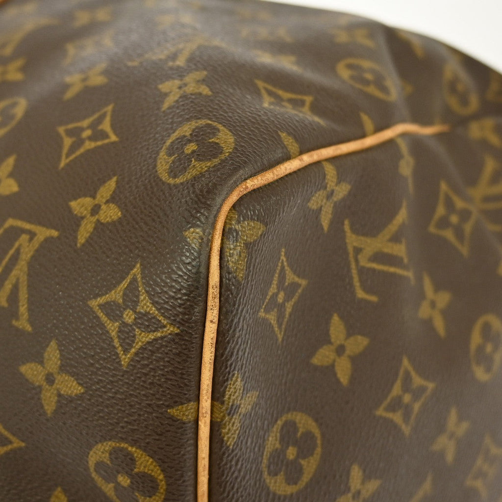 Louis Vuitton Keepall Bag Monogram Canvas Brown Canvas Travel Bag Bag (Pre-Owned)