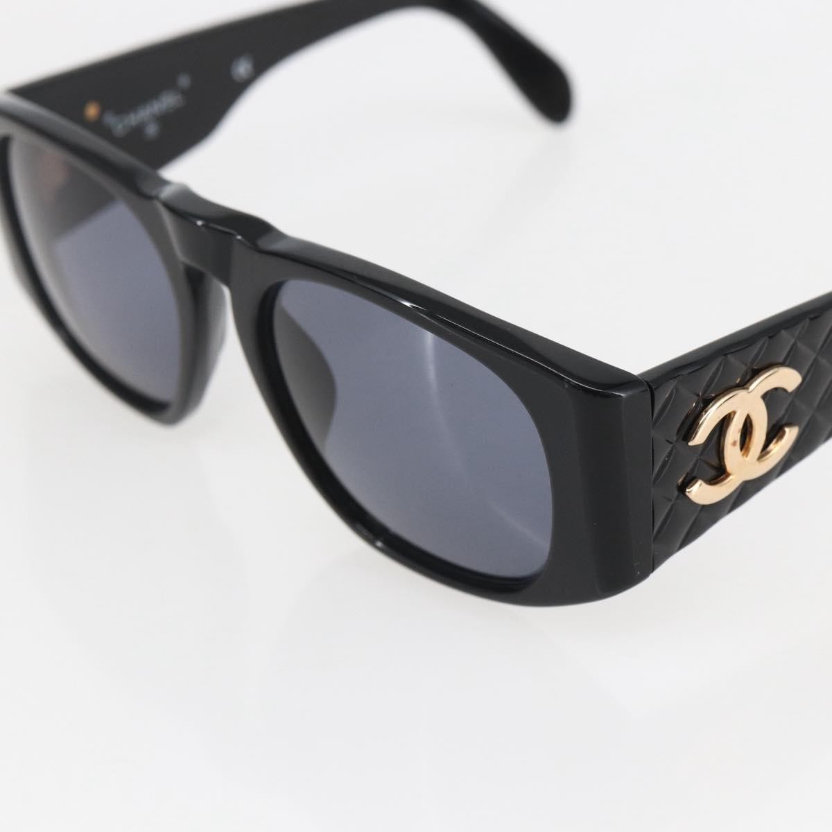 Chanel Cc Logo Matelasse Sunglasses Eye Wear Plastic Black Plastic Sunglasse Accessory (Pre-Owned)