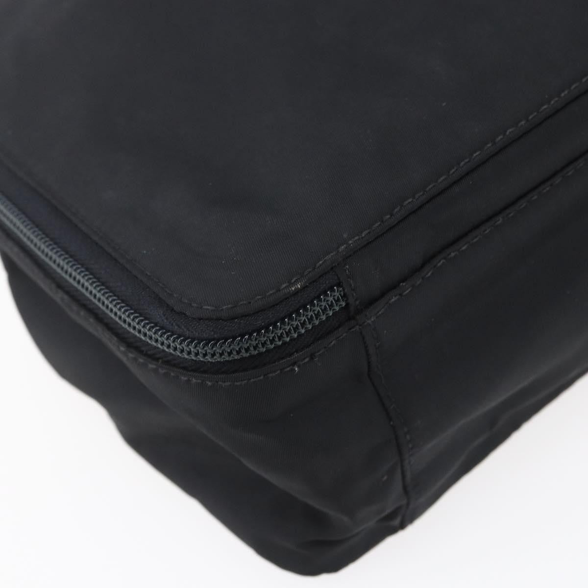 Prada Vintage Handbag Tessuto Black Nylon Handbag (Pre-Owned)