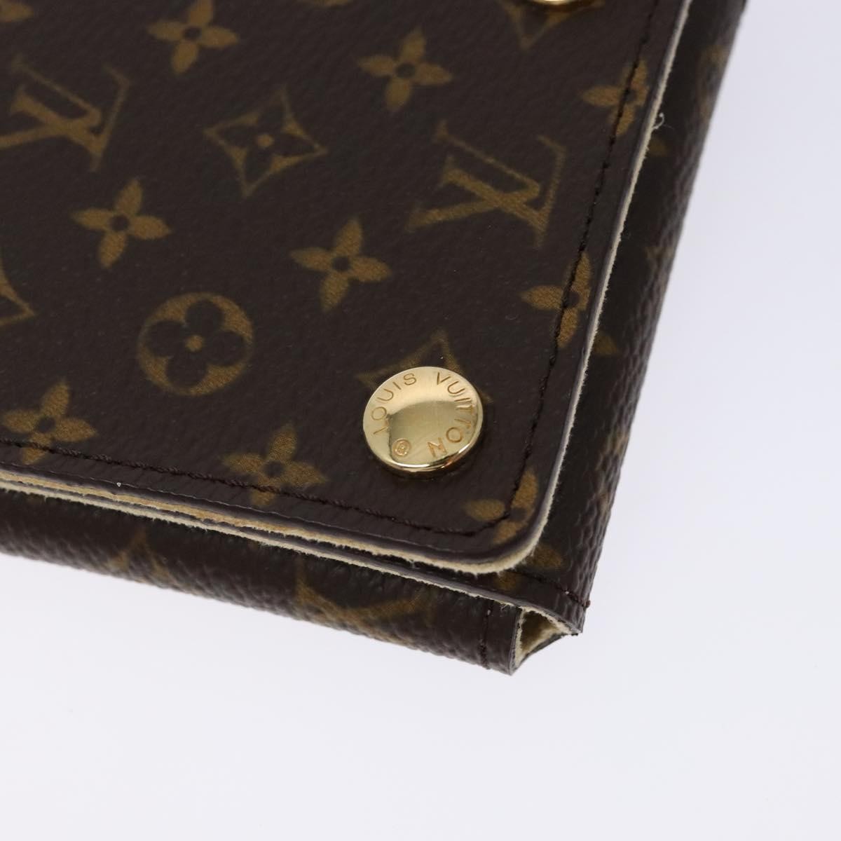 Louis Vuitton Case Jewelry Box Canvas Brown Canvas Wallets Accessory (Pre-Owned)