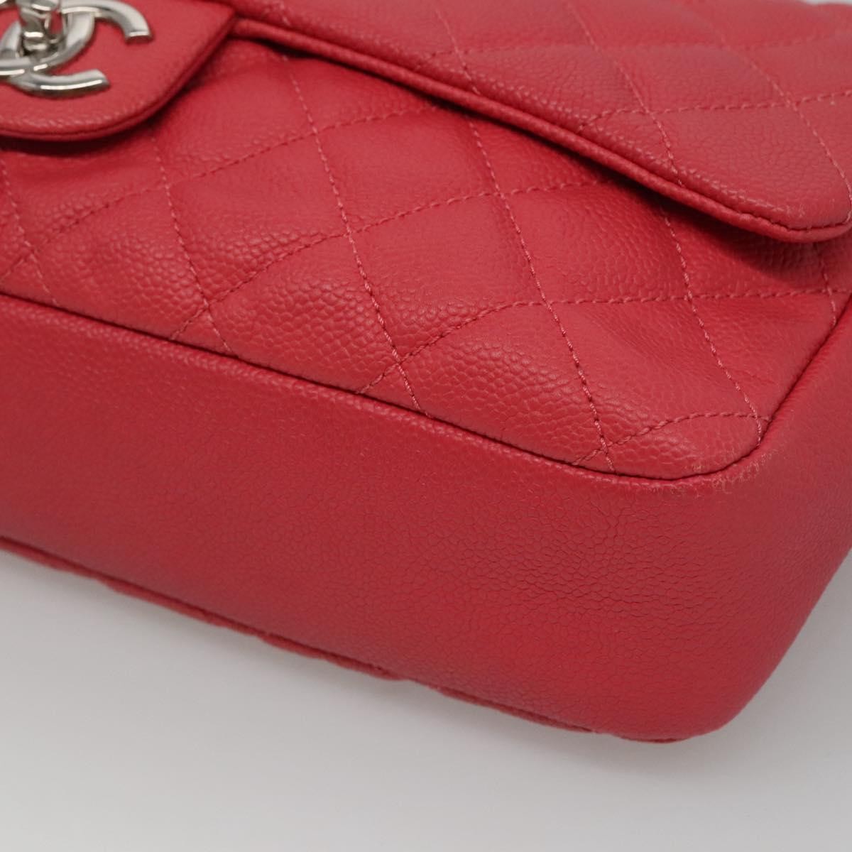 Chanel Flap Shoulder Bag Quilted Lambskin Pink Calfskin Shoulder Bag Bag (Pre-Owned)