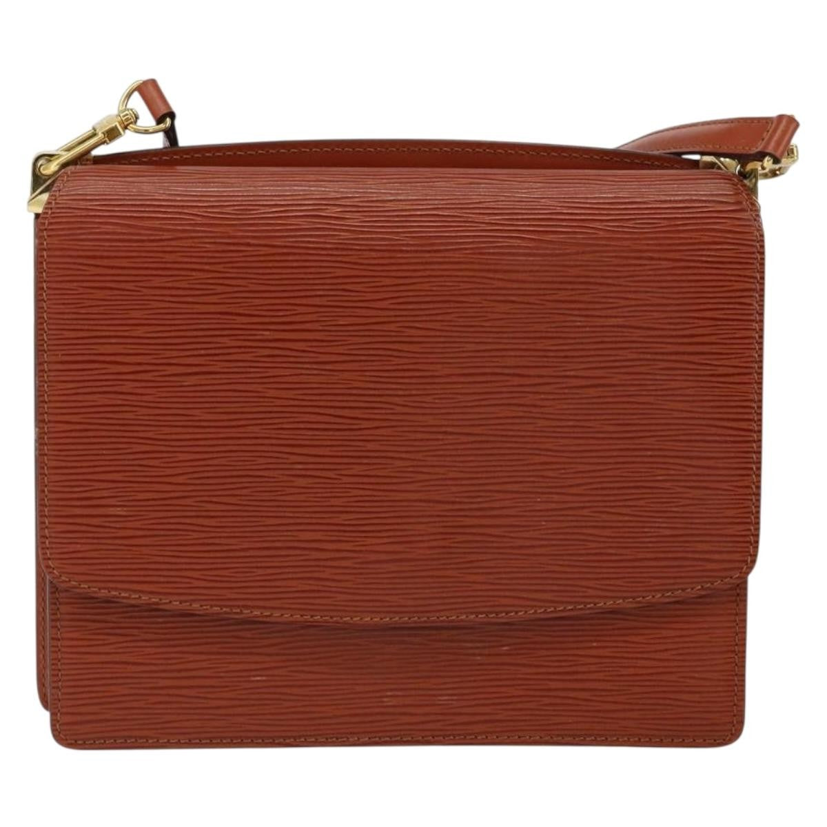 Louis Vuitton Grenelle Shoulder Bag Epi Leather Brown Leather Shoulder Bag Bag (Pre-Owned)