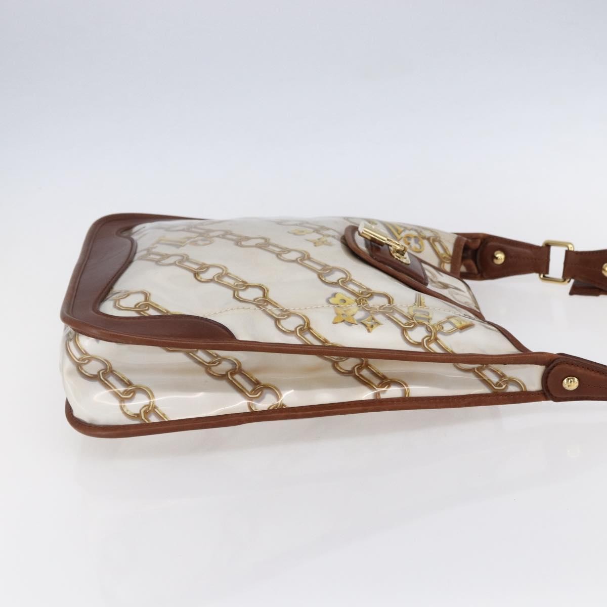 Louis Vuitton Charms Musette Handbag Pvc Over Printed Silk White Plastic Shoulder Bag Bag (Pre-Owned)