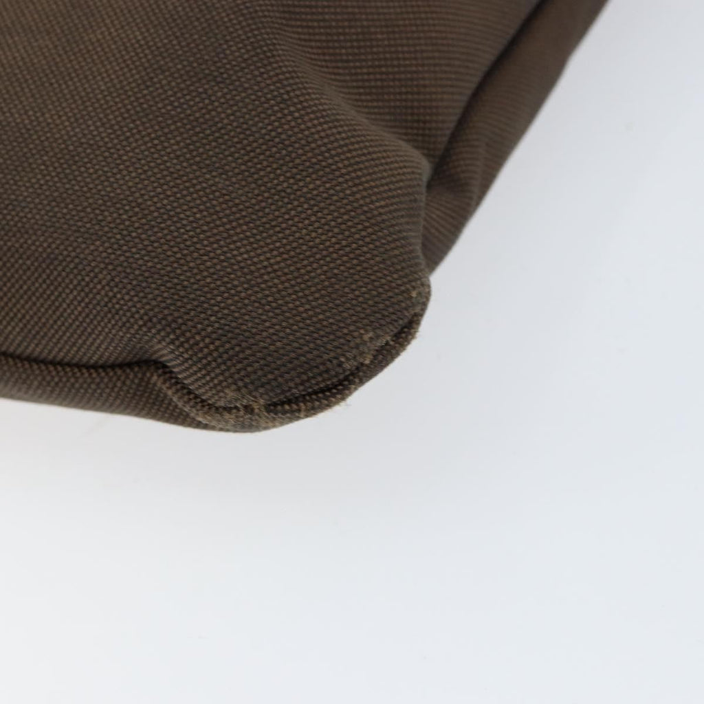 Prada Logo Flat Messenger Canvas Brown Canvas Shoulder Bag Bag (Pre-Owned)