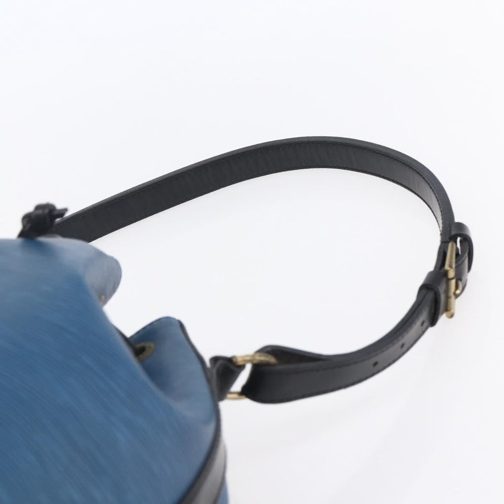 Louis Vuitton Petit Noe Handbag Epi Leather Blue Leather Shoulder Bag Bag (Pre-Owned)