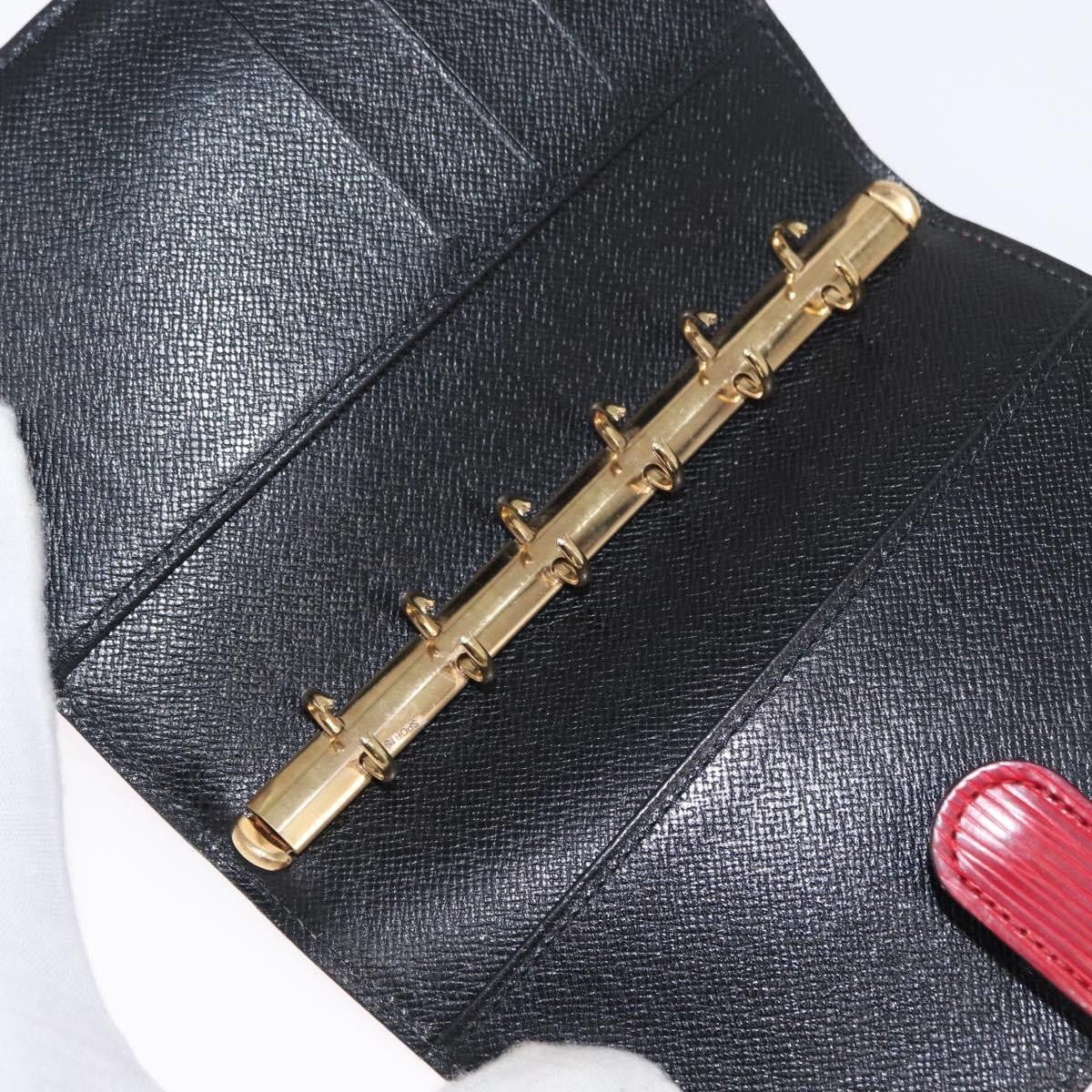 Louis Vuitton Agenda Cover Epi Leather Red Leather Wallets Accessory (Pre-Owned)