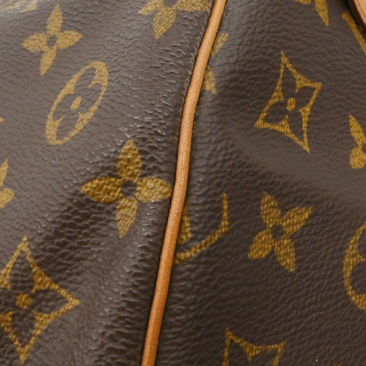 Louis Vuitton Keepall Bag Monogram Canvas Brown Canvas Travel Bag Bag (Pre-Owned)